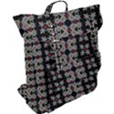 Pattern Black Background Texture Art Buckle Up Backpack View2
