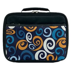 Colorful Curves Pattern Lunch Bag by Vaneshart