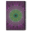 Light Abstract Flower Purple Petal Glass Color Circle Art Symmetry Digital Shape Fractal Macro Photo 5.5  x 8.5  Notebook View2