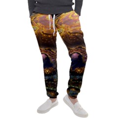 Fractal Cg Computer Graphics Sphere Fractal Art Water Organism Macro Photography Art Space Earth  Men s Jogger Sweatpants by Vaneshart