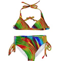 Artwork Digital Art Fractal Colors Kids  Classic Bikini Set by Wegoenart