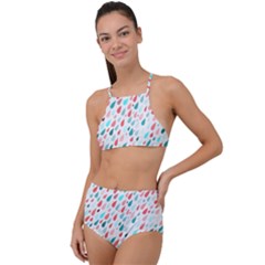 Rainy Day Pattern High Waist Tankini Set by HelgaScand