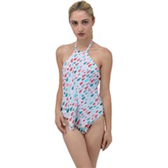 Rainy Day Pattern Go With The Flow One Piece Swimsuit by HelgaScand