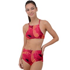 Poppies  High Waist Tankini Set by HelgaScand