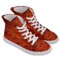 Heart Orange Texture Many Men s Hi-Top Skate Sneakers View3