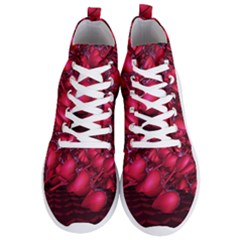 Heart Abstract Shape Pink Light Men s Lightweight High Top Sneakers by Vaneshart