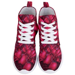 Heart Abstract Shape Pink Light Women s Lightweight High Top Sneakers by Vaneshart