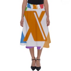 Xcoin Logo 200x200 Perfect Length Midi Skirt by Ipsum