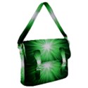 Green Blast Background Buckle Messenger Bag View1