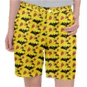 Bat Rose Lips Yellow Pattern Pocket Shorts View1