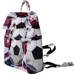 Soccer Ball With Great Britain Flag Buckle Everyday Backpack by Vaneshart