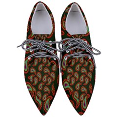 Seamless Paisley Pattern Women s Pointed Oxford Shoes by Vaneshart
