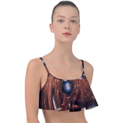 Peacock World Frill Bikini Top by Vaneshart