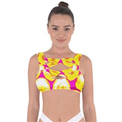 Pop Art Tennis Balls Bandaged Up Bikini Top by essentialimage