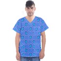 Surfer Pattern Men s V-Neck Scrub Top View1