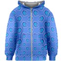 Surfer Pattern Kids  Zipper Hoodie Without Drawstring View1