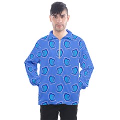 Surfer Pattern Men s Half Zip Pullover by bloomingvinedesign