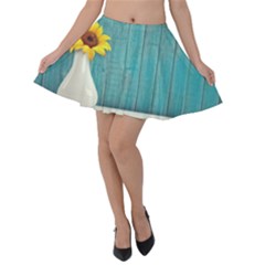 Sun Flower 3292932 960 720 Velvet Skater Skirt by vintage2030
