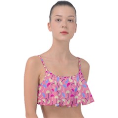 Umbrella Pattern Frill Bikini Top by Vaneshart