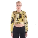 Anubis The Egyptian God Pattern Cropped Sweatshirt View1