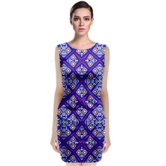 Symmetry Sleeveless Velvet Midi Dress by Sobalvarro