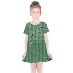 Network Communication Technology Kids  Simple Cotton Dress by Bajindul