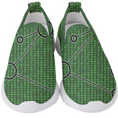 Network Communication Technology Kids  Slip On Sneakers by Bajindul