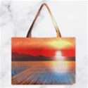 Sunset Water River Sea Sunrays Medium Tote Bag View1