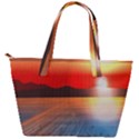 Sunset Water River Sea Sunrays Back Pocket Shoulder Bag  View2