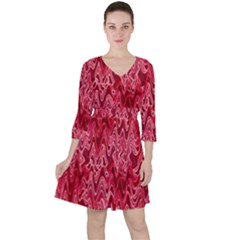 Background Abstract Surface Red Ruffle Dress by Wegoenart