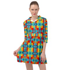 Pop Art  Mini Skater Shirt Dress by Sobalvarro