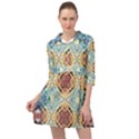 Pattern Mini Skater Shirt Dress View1