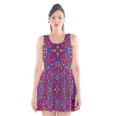 Kaleidoscope  Scoop Neck Skater Dress by Sobalvarro