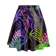 Leaves  High Waist Skirt by Sobalvarro