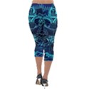 Zodiac Sign Astrology Horoscope Lightweight Velour Capri Leggings  View2