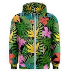 Tropical Greens Men s Zipper Hoodie by Sobalvarro