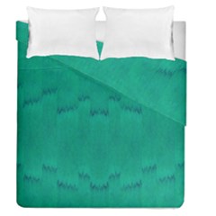 Love To One Color To Love Green Duvet Cover Double Side (queen Size) by pepitasart