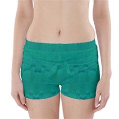 Love To One Color To Love Green Boyleg Bikini Wrap Bottoms by pepitasart