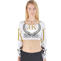 Jk Logo Long Sleeve Crop Top by Jeanskings