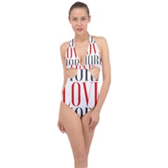 More Love More Halter Front Plunge Swimsuit by Lovemore