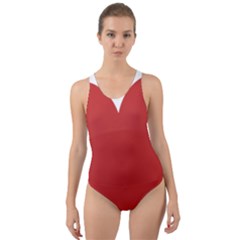 Heart Cut-out Back One Piece Swimsuit by Lovemore