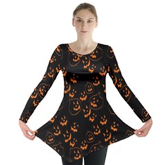 Jack O Lanterns Long Sleeve Tunic  by bloomingvinedesign