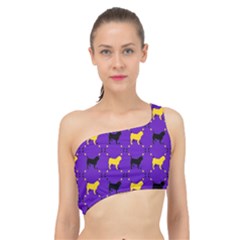 Elegant Pugs Spliced Up Bikini Top  by ElegantGP