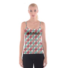 Romboidal Vector Pattern Spaghetti Strap Top by Vaneshart