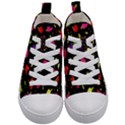 Vector Seamless Summer Fruits Pattern Colorful Cartoon Background Kids  Mid-Top Canvas Sneakers View1