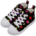 Vector Seamless Summer Fruits Pattern Colorful Cartoon Background Kids  Mid-Top Canvas Sneakers View2