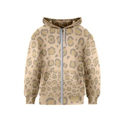 Leopard Print Kids  Zipper Hoodie by Sobalvarro