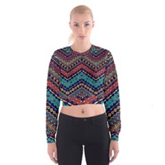 Ethnic  Cropped Sweatshirt by Sobalvarro