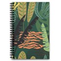 Abstract Seamless Pattern With Tropical Leaves 5.5  x 8.5  Notebook View1