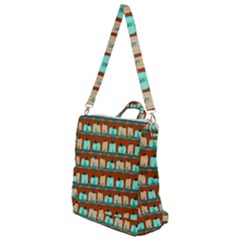 Bluegreen Pumpkins Crossbody Backpack by bloomingvinedesign